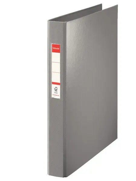 Caiet mecanic Esselte, PP/PP, partial reciclat, certificare FSC, A4, mecanism 4RR, inel 25 mm, gri Caiet mecanic Esselte, PP/PP, partial reciclat, certificare FSC, A4, mecanism 4RR, inel 25 mm, gri