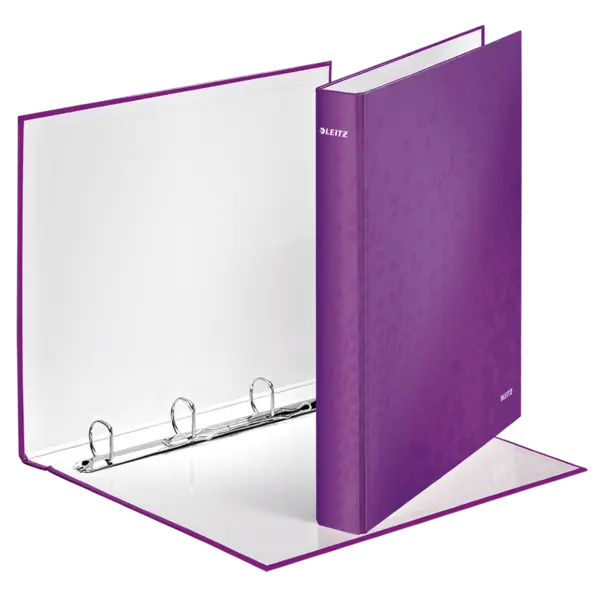 Caiet mecanic Leitz Wow A4 mecanism 4DR laminat Caiet mecanic Leitz Wow A4 mecanism 4DR laminat mov metalizat