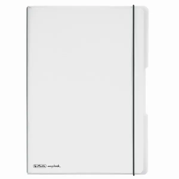 Caiet My.Book Flex A4, 40 file x2, Herlitz transparent, dictando+matematica