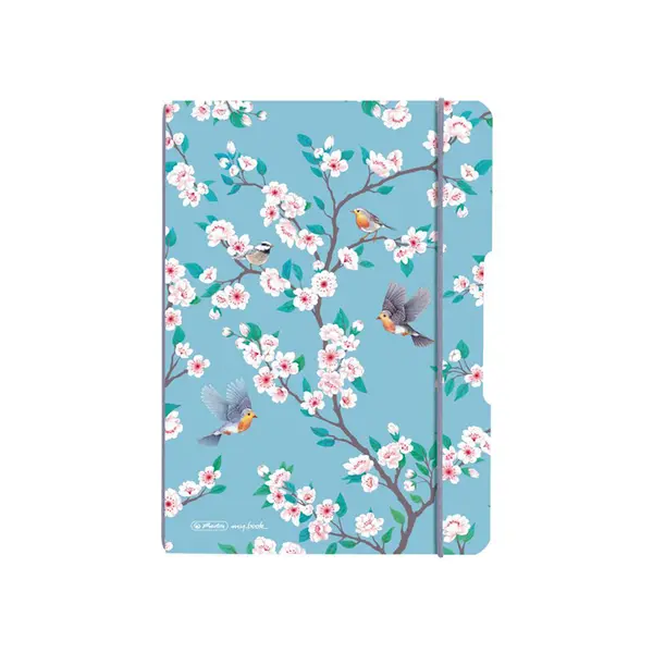 Caiet My.Book Flex A5, 40file, Herlitz Ladylike Birds, dictando
