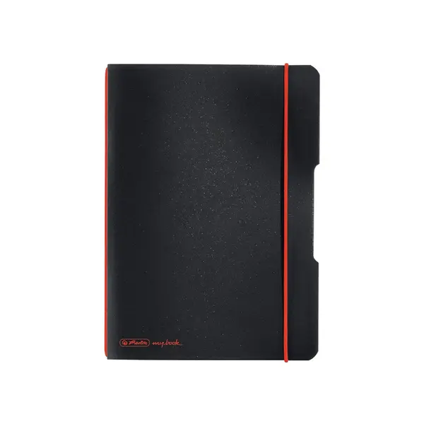 Caiet My.Book Flex A5, 40file, Herlitz negru, matematica