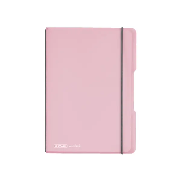 Caiet My.Book Flex A5, 40file, Herlitz roz transparent, matematica