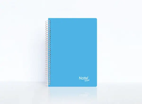 Caiet Notte Trend A5 coperta PP cu spira 60 file matematica Caiet Notte Trend A5 cu spira 60 file matematica
