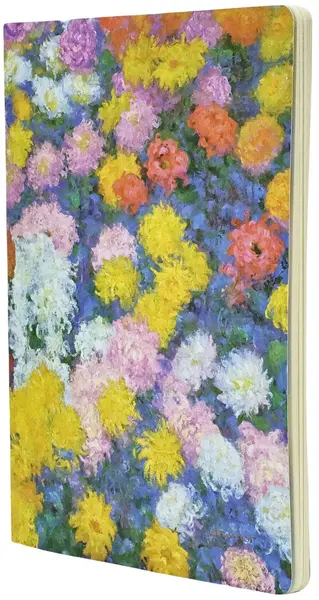 Caiet Paperblanks Monet Chrysanthemums - A4, 40 foi, la puncte