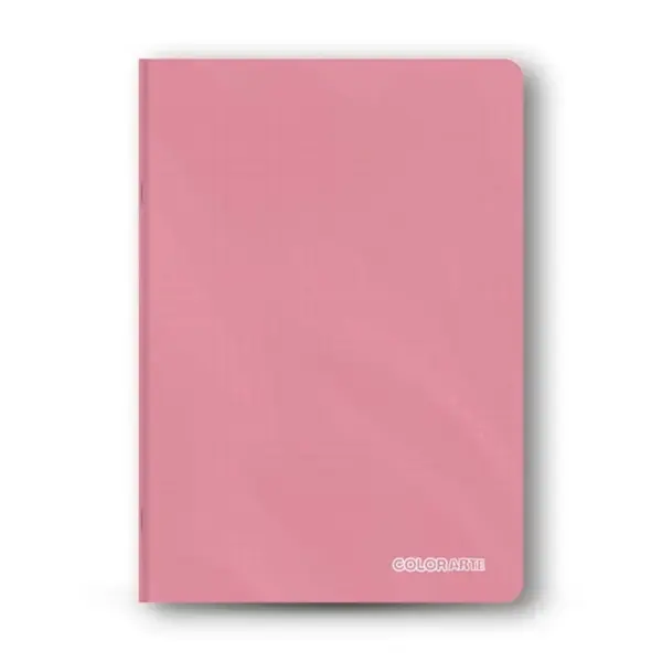 Caiet scolar A5, 48 file, dictando, colturi rotunjite, coperta plastic, culori pastelate, 70g mp