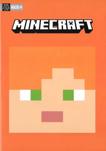 Caiet școlar Minecraft Pixel - A4, 40file, rânduri largi, sortiment