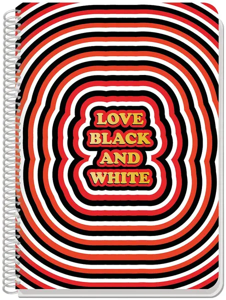 Caiet spiralat Black&White Love B&W - A4, 80 coli, sortiment