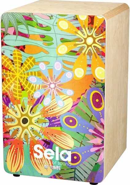 Cajon Sela - Art Series, Flower Power
