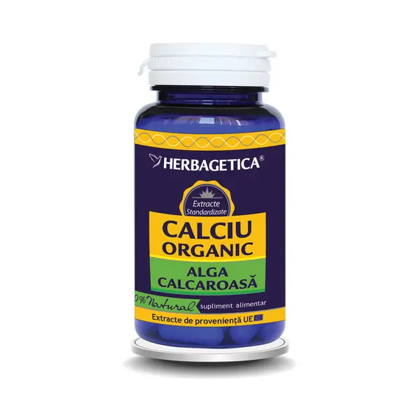 Calciu organic x 60cps (Herbagetica)