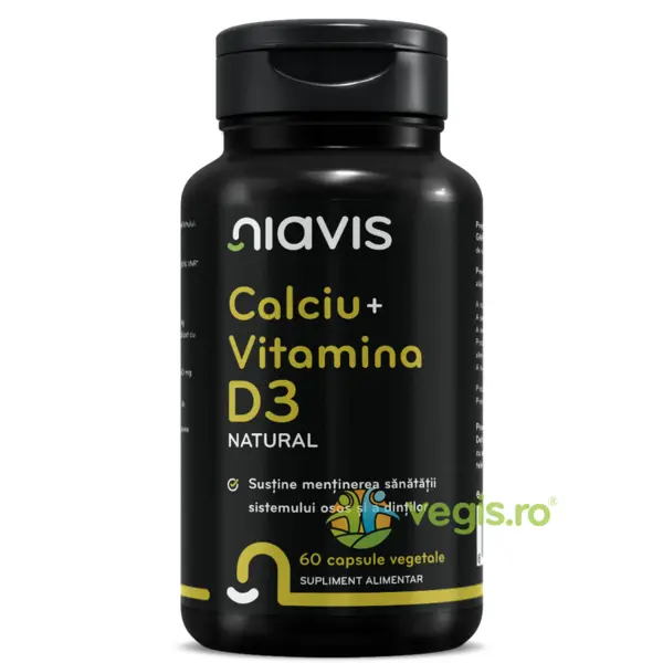 Calciu + Vitamina D3 Natural 60cps