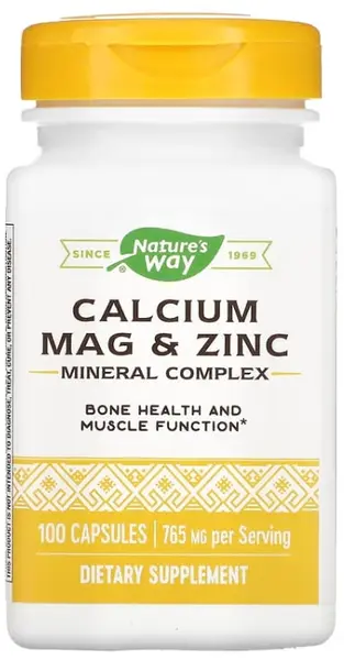 Calcium, Magnesium & Zinc, 100 capsule, Nature's Way