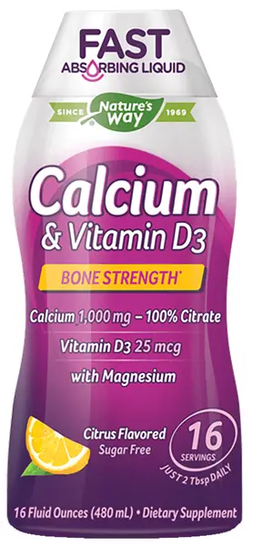 Calcium & Vitamin D3, Citrice, 480 ml, Nature's Way