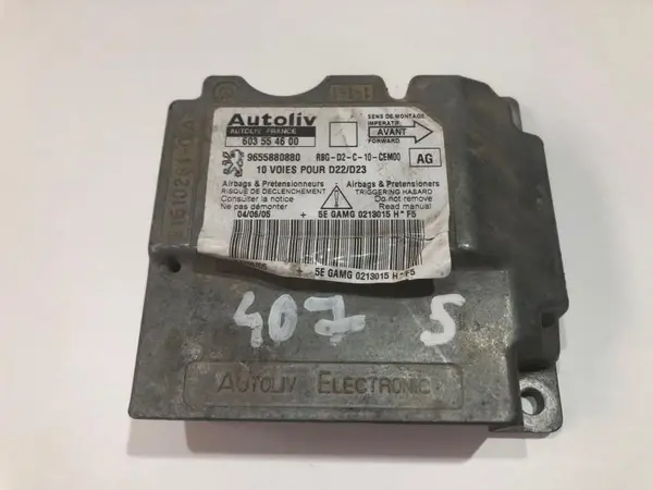 Calculator airbag 9655880880 Peugeot 407 (2004-2010)
