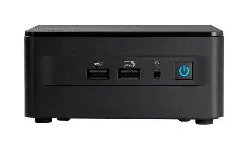 Calculator Barebone ASUS NUC 13 Pro Kit RNUC13ANHI700002I, Procesor Intel Core i7-1360P, 12 cores, 3.7GHz up to 5GHz, 18MB, fara memorie RAM, fara stocare, Wi-Fi, Bluetooth, Intel Iris Xe Graphics, No OS, Cablu EU (Negru)