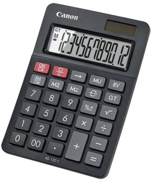 Calculator Canon - AS-120 II, 12 cifre, gri