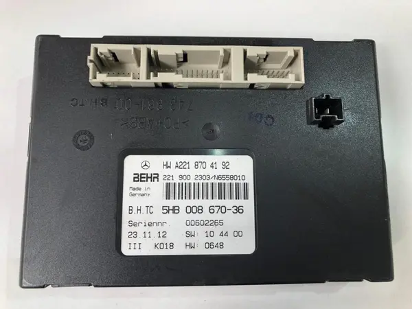 Calculator confort A2218704192 Mercedes S-Class (2005-2009) [W221]