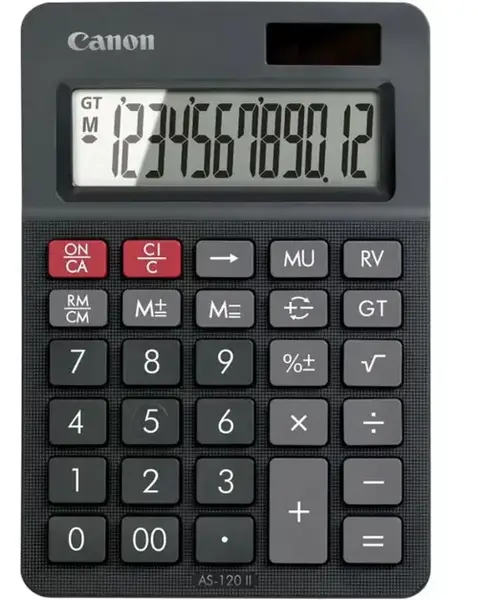 Calculator de birou Canon AS120 II (Negru)