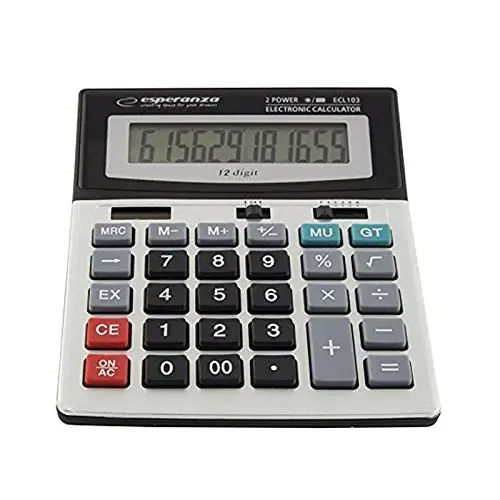Calculator de birou electronic cu display mare 12 digiti NEWTON, Dual Power