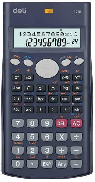 Calculator Deli Core - E1710, 10+2 dgt, stiintific, cu capac