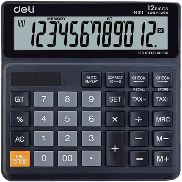 Calculator Deli Smart - EM01120, 12 dgt, negru