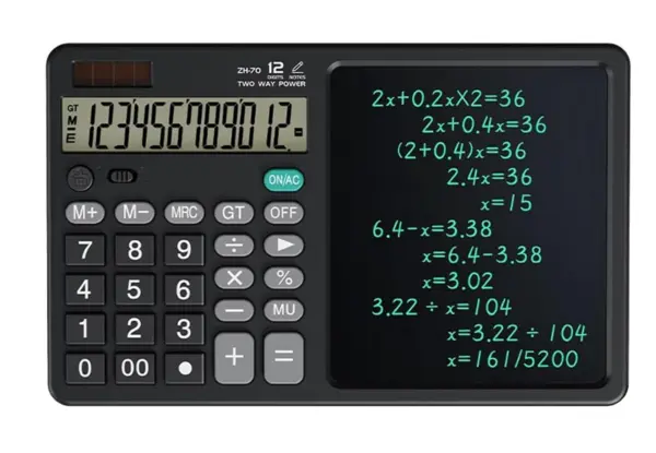 Calculator electronic cu tableta LCD pentru notite multifunctional