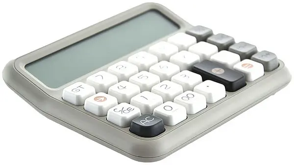 Calculator OfBox Soft - 12 dgt, de birou, gri