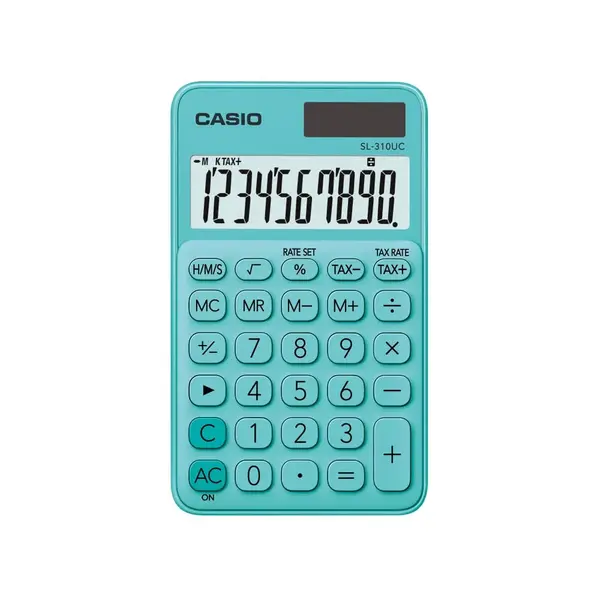 Calculator portabil 10 digits Casio SL-310UC Calculator portabil 10 digits Casio SL-310UC verde