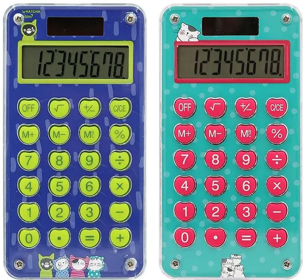 Calculator portabil M&G So Many Cats - Cu puzzle pe spate, sortiment
