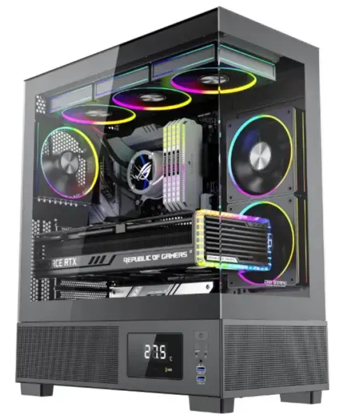 Calculator Sistem PC Gaming OptimX First Kian, Intel Core i5-10500 3.10 - 4.50GHz, 16GB DDR4, 1TB SSD, Nvidia RTX 3050 6GB, Windows 11 Pro