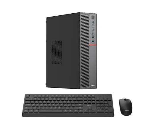 Calculator Sistem PC OptimX T5 SFF cu procesor Intel Core i5-10400 8GB DDR4, 256GB SSD, Win11 Pro + kit tastatura si mouse OptimX fara fir