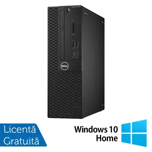 Calculator Sistem PC Refurbished DELL OptiPlex 3050 SFF, Intel Core i5-6500 3.20GHz, 8GB DDR4, 240GB SSD + Windows 10 Home