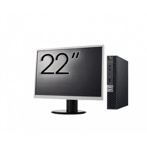 Calculator Sistem PC Refurbished Pachet Calculator refurbished DELL OptiPlex 5060 Mini PC, Intel Core i5-8500T 2.10-3.50GHz, 16GB DDR4, 512GB SSD + Monitor 22"