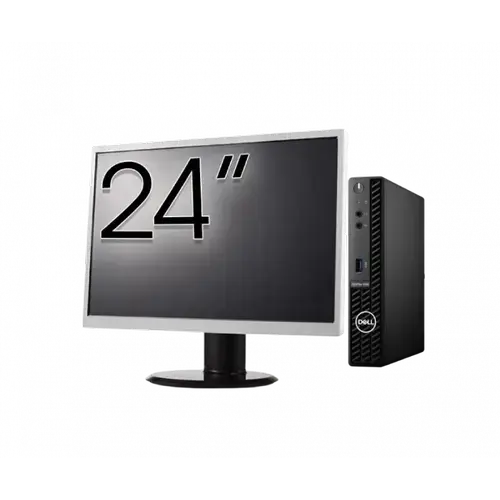 Calculator Sistem PC Refurbished Pachet Calculator refurbished DELL OptiPlex 3090 Mini PC, Intel Core i3-10105T 3.00 - 3.90GHz, 8GB DDR4, 256GB SSD + Monitor 24"