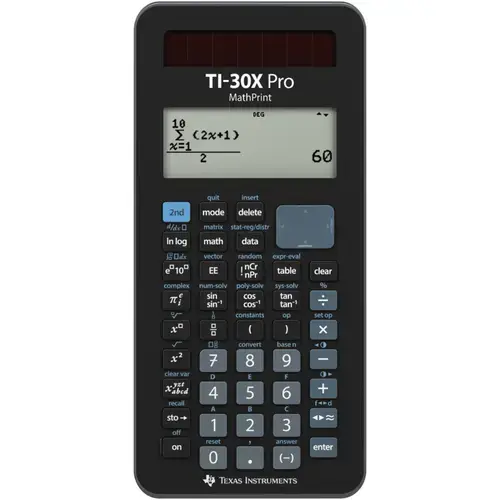Calculator stiintific avansat Texas Instruments TI-30X PRO MathPrint, afisaj MultiView™ cu 4 linii
