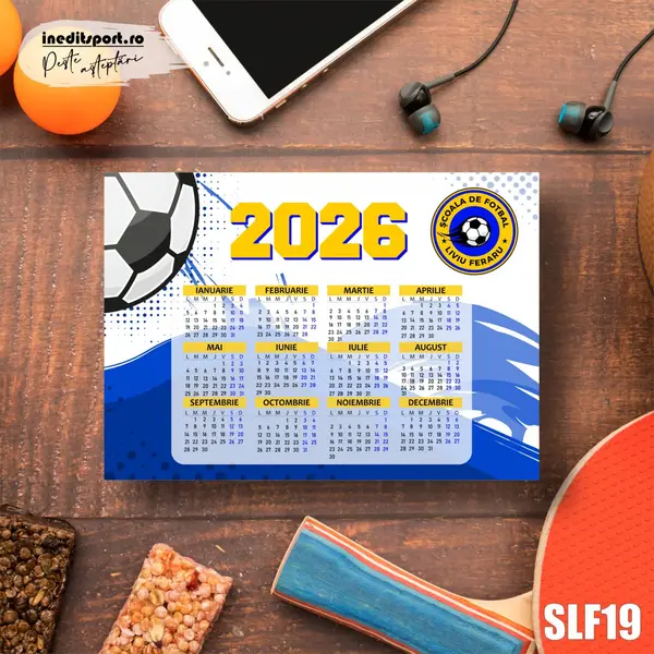 Calendar magnetic personalizat Scoala de fotbal Liviu Feraru SLF19