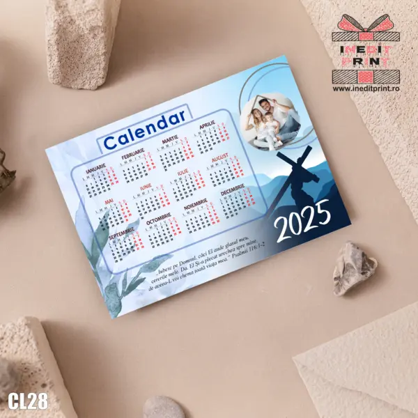 Calendar magnetic personalizat verset + poza - CL28