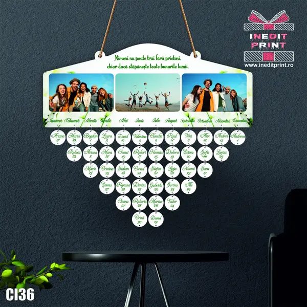 Calendar MEMENTO cu 3 poze CL36