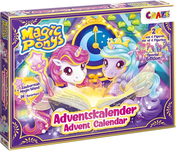 Calendarul de Advent Craze - Ponei magici, 24 de piese