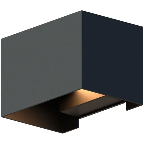 Calex Lampa de perete de exterior LED Calex Venice, lumina alba calda, 7W, IP54, Negru