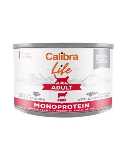 CALIBRA Cat Life Adult Beef 200 g hrana monoproteica pentru pisici cu vita