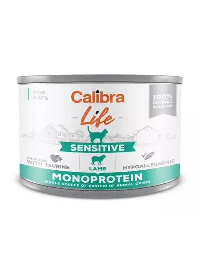 CALIBRA Cat Life Sensitive Lamb 200 g cu miel pentru pisici sensibile