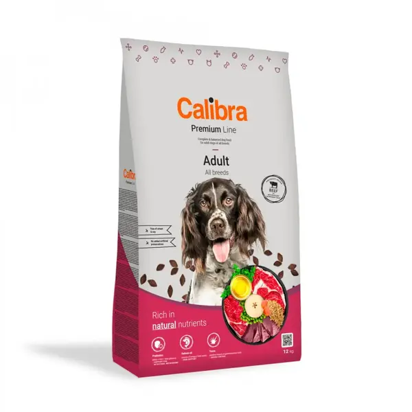 CALIBRA Premium Line, XS-XL, Vită, hrană uscată câini, pachet economic, 14kg