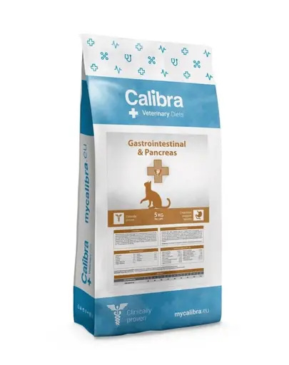 CALIBRA Veterinary Diet Cat Gastrointestinal & Pancreas 5 kg dietă veterinară pisici
