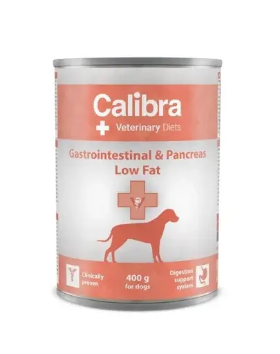 CALIBRA Veterinary Diet Dog Gastrointestinal Low Fat 400 g hrană dietetică pentru câini