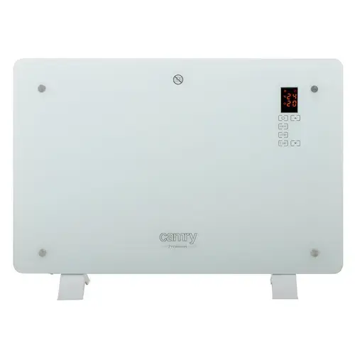 Calorifer electric Crystal Design CAMRY CR 7721, 1500 W, Ecran LCD, 3 niveluri de putere, Telecomanda (Alb)