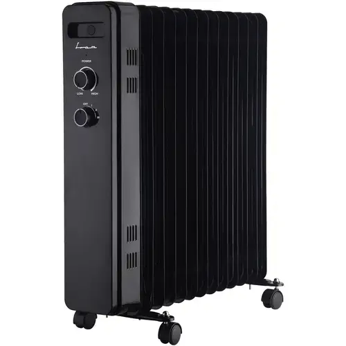 Calorifer electric cu ulei Fram FOH-Y13BK, 13 elementi, 2500 W, 3 setari de temperatura, Termostat ajustabil, Protectie supraincalzire (Negru)