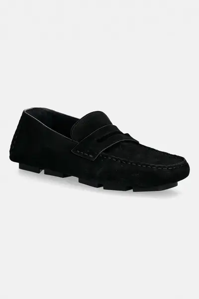 Calvin Klein mocasini din piele întoarsă SQUARE DRIVER SUEDE