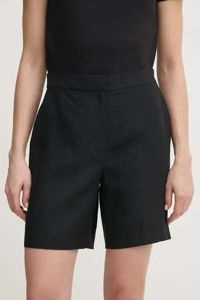 Calvin Klein pantaloni scurți din amestec de in