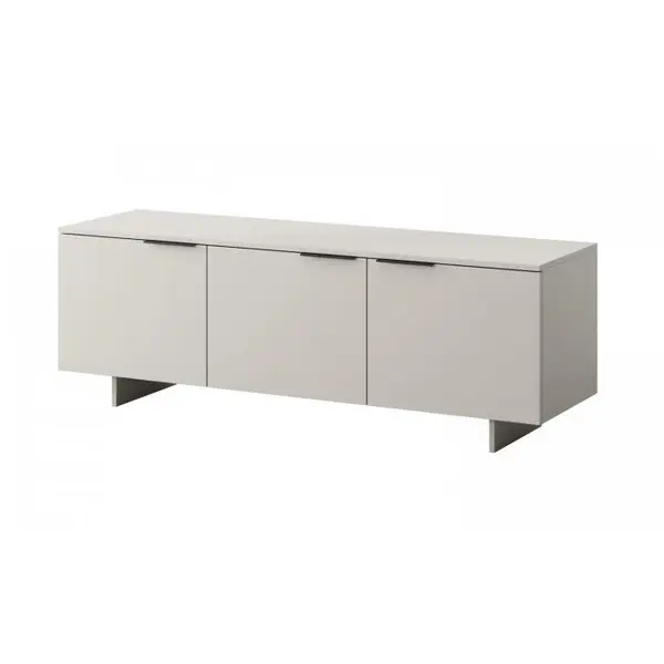 Cama MEBLE Comoda TV Cama Meble Alma, 3 usi, 150x41.5x55cm, PAL-MDF, Alb Mat