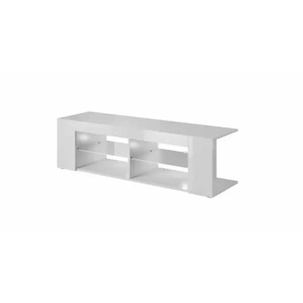 Cama MEBLE Comoda Tv Cama Meble RTV Texas, 50/134/40 cm, Alb